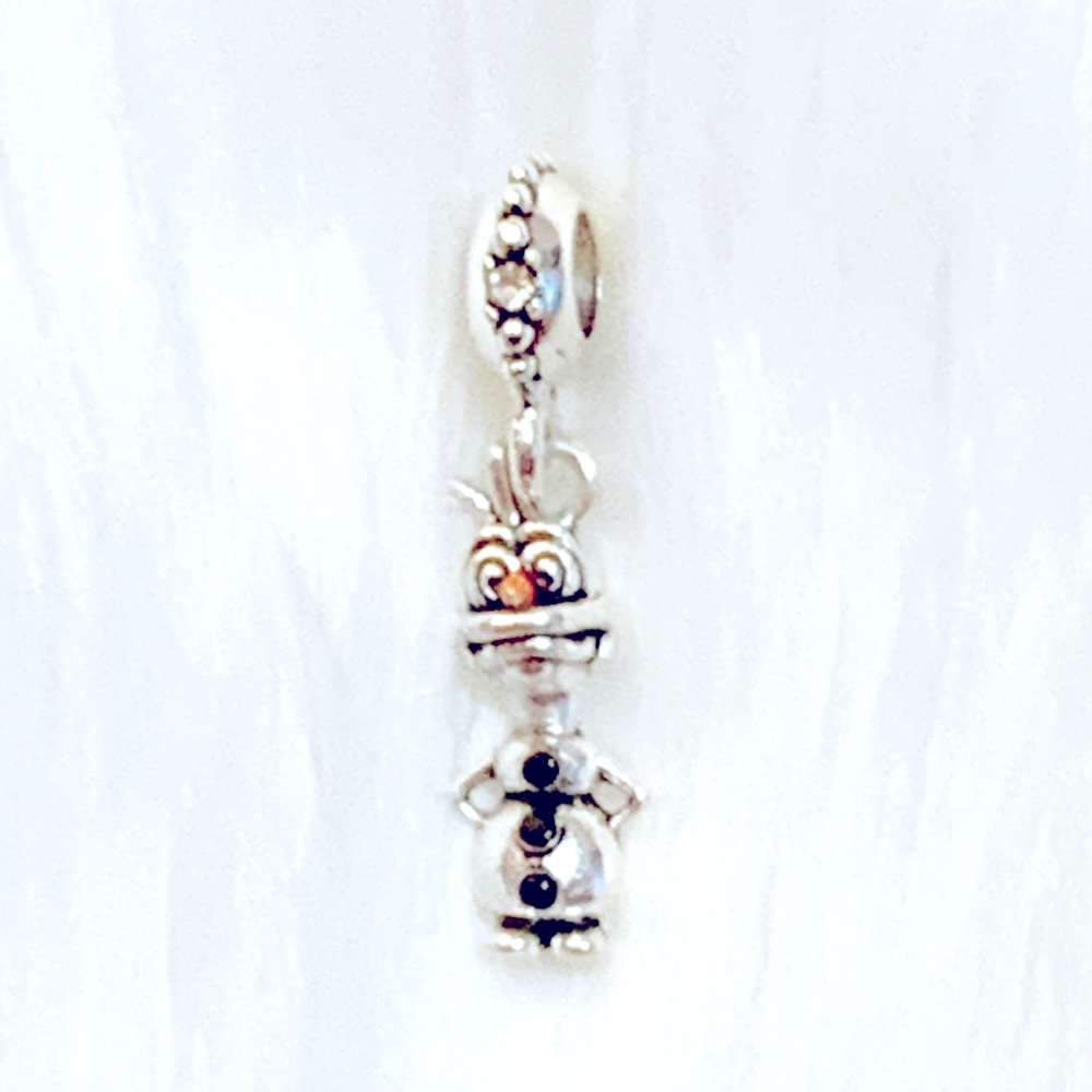 Silver Olaf Snowman Spacer Bead